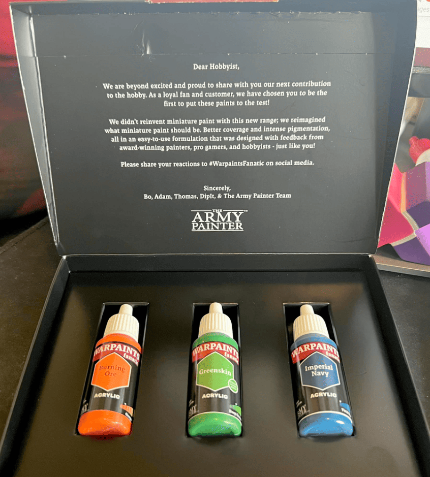 Army Painter Sends Out Free Mystery Miniature Paint Shipments